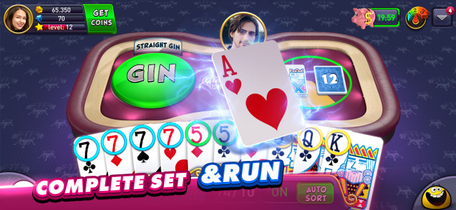 اسکرین شات 4 بازی Gin Rummy Plus: Fun Card Game