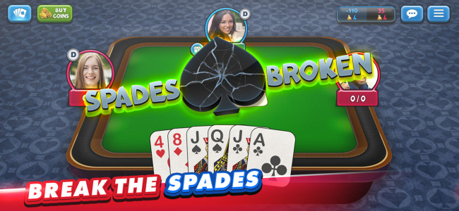 اسکرین شات بازی Spades Plus - Card Game 3