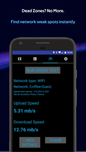 اسکرین شات 4 برنامه Coverage - Cell and WiFi Test