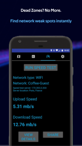 اسکرین شات برنامه Coverage - Cell and WiFi Test 4