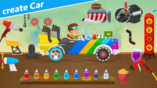 اسکرین شات بازی Racing car games for kids 2-5 2