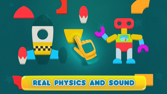 اسکرین شات بازی Jigsaw Puzzles for Kids – Cosmic Shapes Kids Game 1