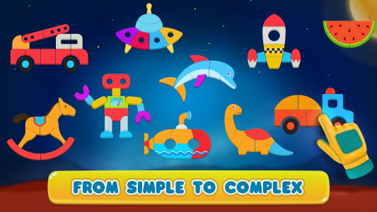 اسکرین شات بازی Cosmo Shapes Puzzles for kids 3