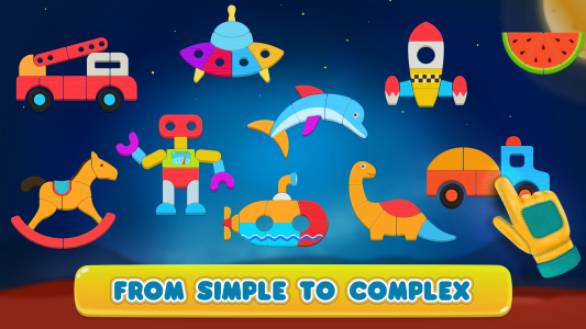 اسکرین شات 3 بازی Cosmo Shapes Puzzles for kids