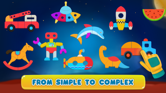 اسکرین شات بازی Jigsaw Puzzles for Kids – Cosmic Shapes Kids Game 3