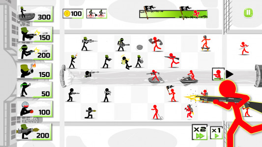 اسکرین شات بازی Stickman Army : The Defenders 1