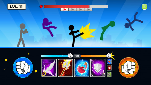 اسکرین شات بازی Stickman Fighter : Mega Brawl 1