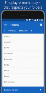 اسکرین شات برنامه Foldplay: Folder Music Player 1