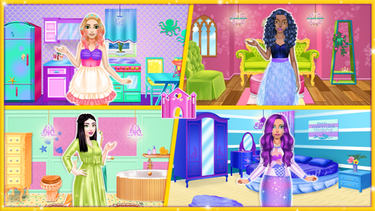 اسکرین شات 1 بازی Princess & Mermaid Decorating