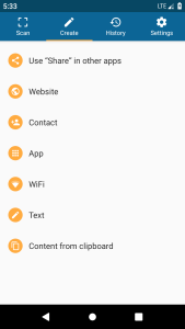 اسکرین شات 3 برنامه QRbot: QR & barcode reader