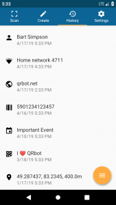 اسکرین شات 6 برنامه QRbot: QR & barcode reader