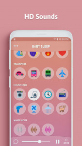 اسکرین شات 5 برنامه Baby Sleep - White Noise
