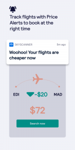 اسکرین شات برنامه Skyscanner Flights Hotels Cars 4