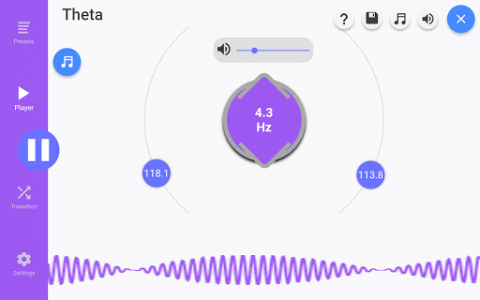 اسکرین شات برنامه Sleep Beats: Binaural Beat Generator and Brainwave 7