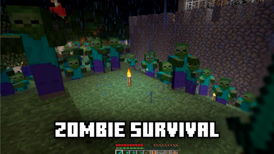اسکرین شات برنامه Zombie Mod for minecraft 1
