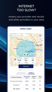 اسکرین شات 4 برنامه Speed Test by SPEEDGEO