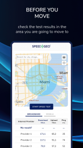 اسکرین شات برنامه Speed Test by SPEEDGEO 5