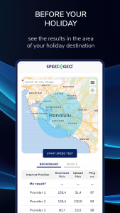 اسکرین شات برنامه Speed Test by SPEEDGEO 6