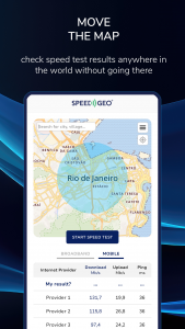 اسکرین شات برنامه Speed Test by SPEEDGEO 3