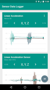 اسکرین شات برنامه Sensor Data Logger 3