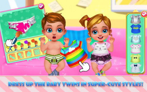اسکرین شات بازی Newborn Sweet Baby Twins - Baby Girls Makeover 8