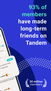 اسکرین شات 2 برنامه Tandem: Language exchange