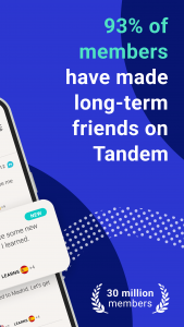 اسکرین شات برنامه Tandem: Language exchange 2