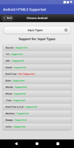 اسکرین شات برنامه HTML5 Supported for Android -Check browser support 6