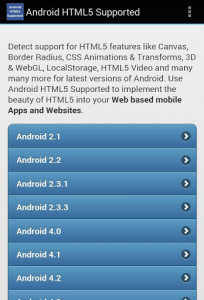 اسکرین شات برنامه HTML5 Supported for Android -Check browser support 8