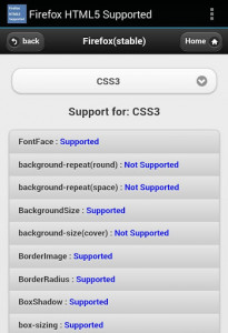 اسکرین شات برنامه HTML5 Supported for Firefox -Check browser support 8