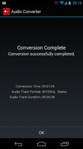 اسکرین شات برنامه Audio Converter 5