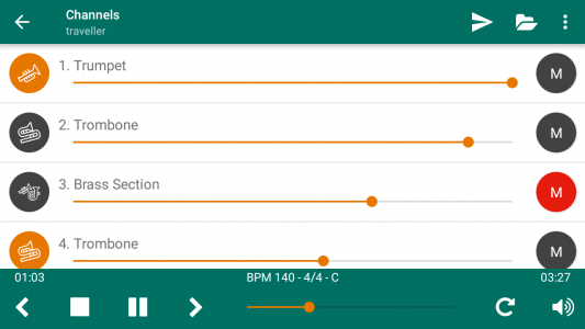 اسکرین شات 6 برنامه MIDI File Player