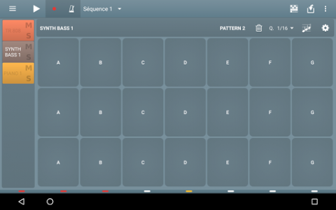 اسکرین شات برنامه MIDI Sequencer 4