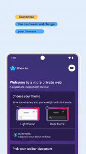 اسکرین شات برنامه Waterfox: Privacy Web Browser 1