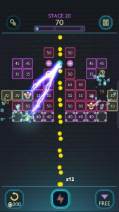 اسکرین شات بازی Neon bricks 2