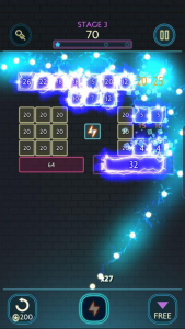اسکرین شات بازی Neon bricks 3
