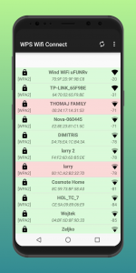 اسکرین شات برنامه WPS WIFI CONNECT -wps tester‏ 3