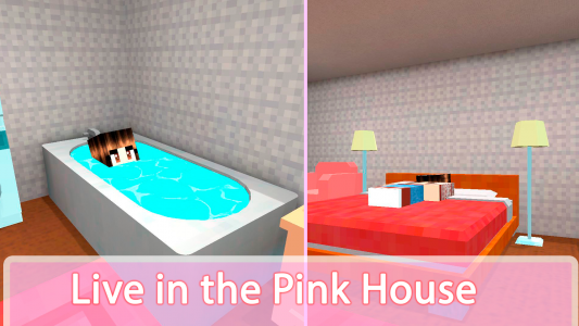 اسکرین شات بازی Pink Princess House Craft Game 2