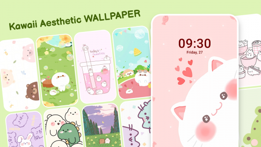 اسکرین شات 1 برنامه Kawaii Aesthetic Wallpaper