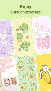 اسکرین شات 6 برنامه Kawaii Aesthetic Wallpaper