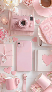 اسکرین شات 3 برنامه Pink Aesthetic Wallpaper