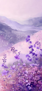 اسکرین شات برنامه Purple Aesthetic Wallpaper 8