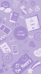 اسکرین شات برنامه Purple Aesthetic Wallpaper 5