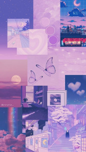 اسکرین شات برنامه Purple Aesthetic Wallpaper 4