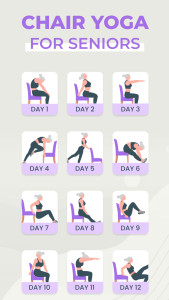 اسکرین شات 1 برنامه Chair Yoga for Seniors-EasyFIT