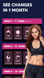 اسکرین شات برنامه Workout for Women -Fitness App 2