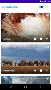اسکرین شات برنامه Daily Wallpapers - Auto Change 3