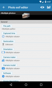 اسکرین شات برنامه Photo Exif Editor - Metadata 8