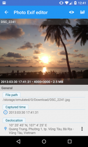 اسکرین شات 4 برنامه Photo Exif Editor - Metadata