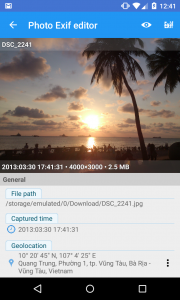 اسکرین شات برنامه Photo Exif Editor - Metadata 4